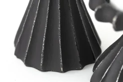Chandeliers|Chandeliers<Flamant ULRIK, bougeoir, métal, L Noir