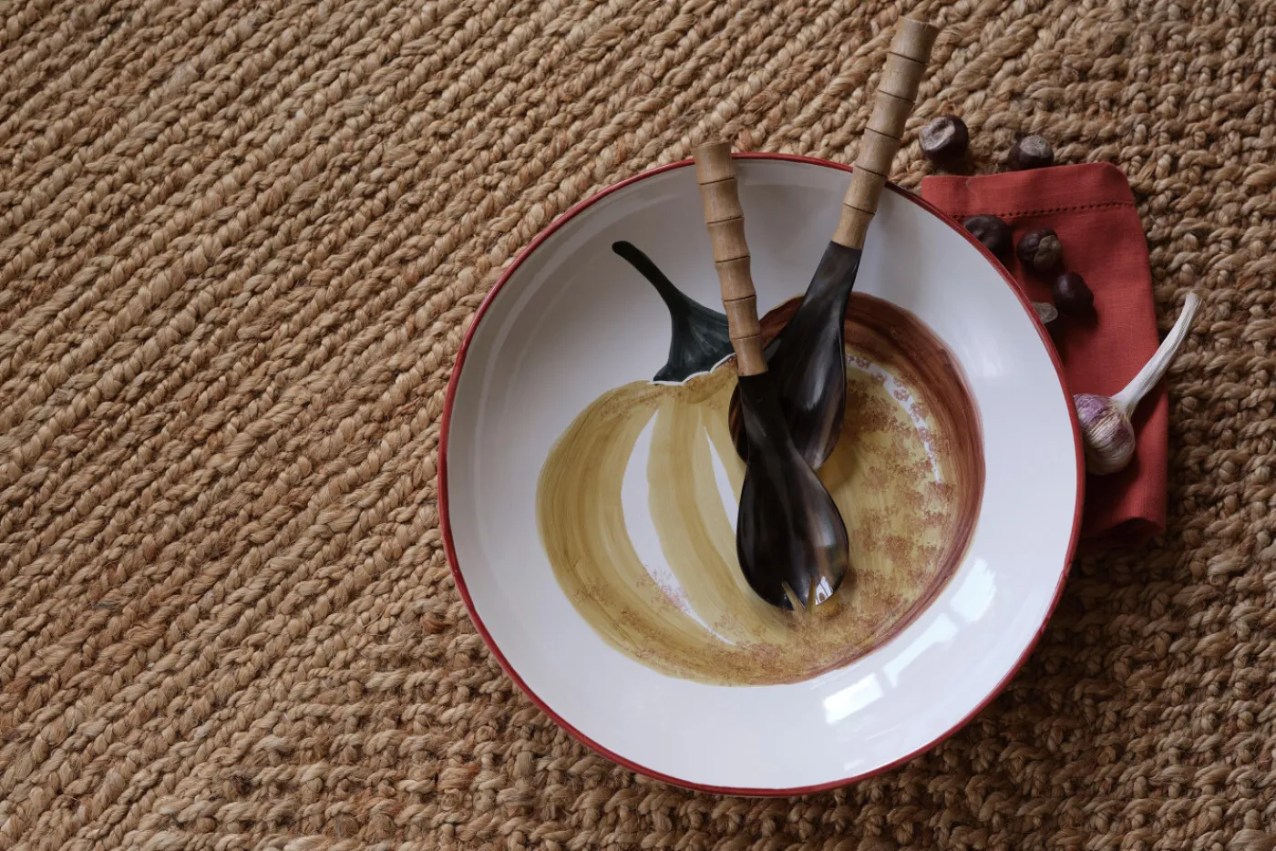 Plats|Plats<Flamant VEGETAL, coupelle, rond, citrouille Mixte