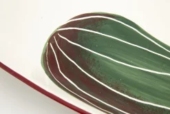 Plats|Plats<Flamant VEGETAL, plateau, ovale, courgettes, L Mixte