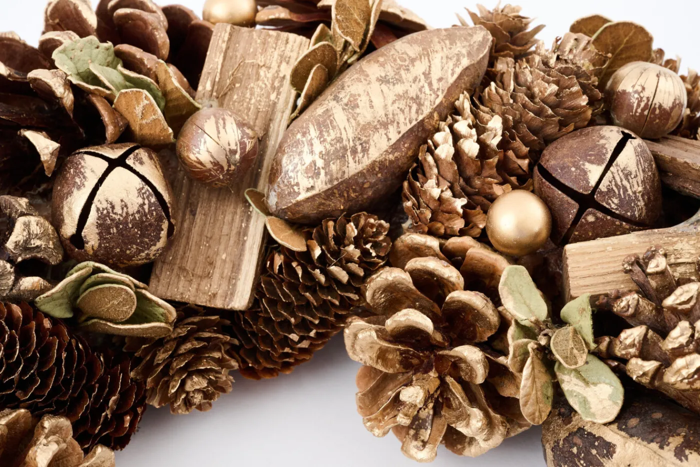 Couronnes De Noël|Couronnes De Noël<Flamant VENETO, guirlande, L Or