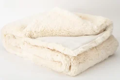 Plaids Et Couvre-Lits|Plaids Et Couvre-Lits<Flamant VERONICA, plaid, fausse fourrure Blanc
