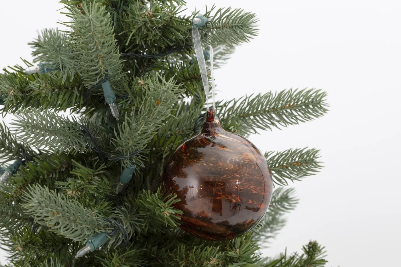 Boules De Noël|Boules De Noël<Flamant VIGINIE, boule de Noël Brun