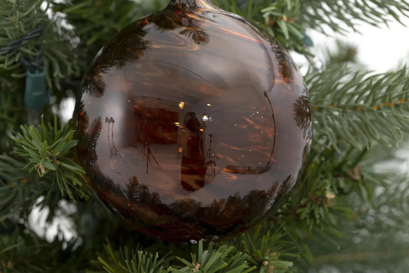 Boules De Noël|Boules De Noël<Flamant VIGINIE, boule de Noël Brun