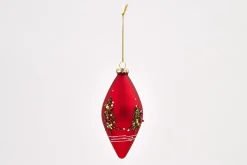 Boules De Noël|Boules De Noël<Flamant VITTORIA, pendentif Noël Rouge