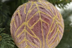 Boules De Noël|Boules De Noël<Flamant VOCALE, boule de Noël Rose