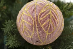 Boules De Noël|Boules De Noël<Flamant VOCALE, boule de Noël Rose