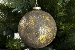 Boules De Noël|Boules De Noël<Flamant WATTAN, boule de Noël Or