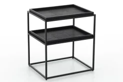 Tables D’Appoint & Consoles|Tables D’Appoint & Consoles<Flamant WILLIA, bout de canapé, métal et cuir Mixte