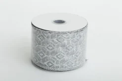 Décoration De Noël|Décoration De Noël<Flamant YIN, ruban, Argent