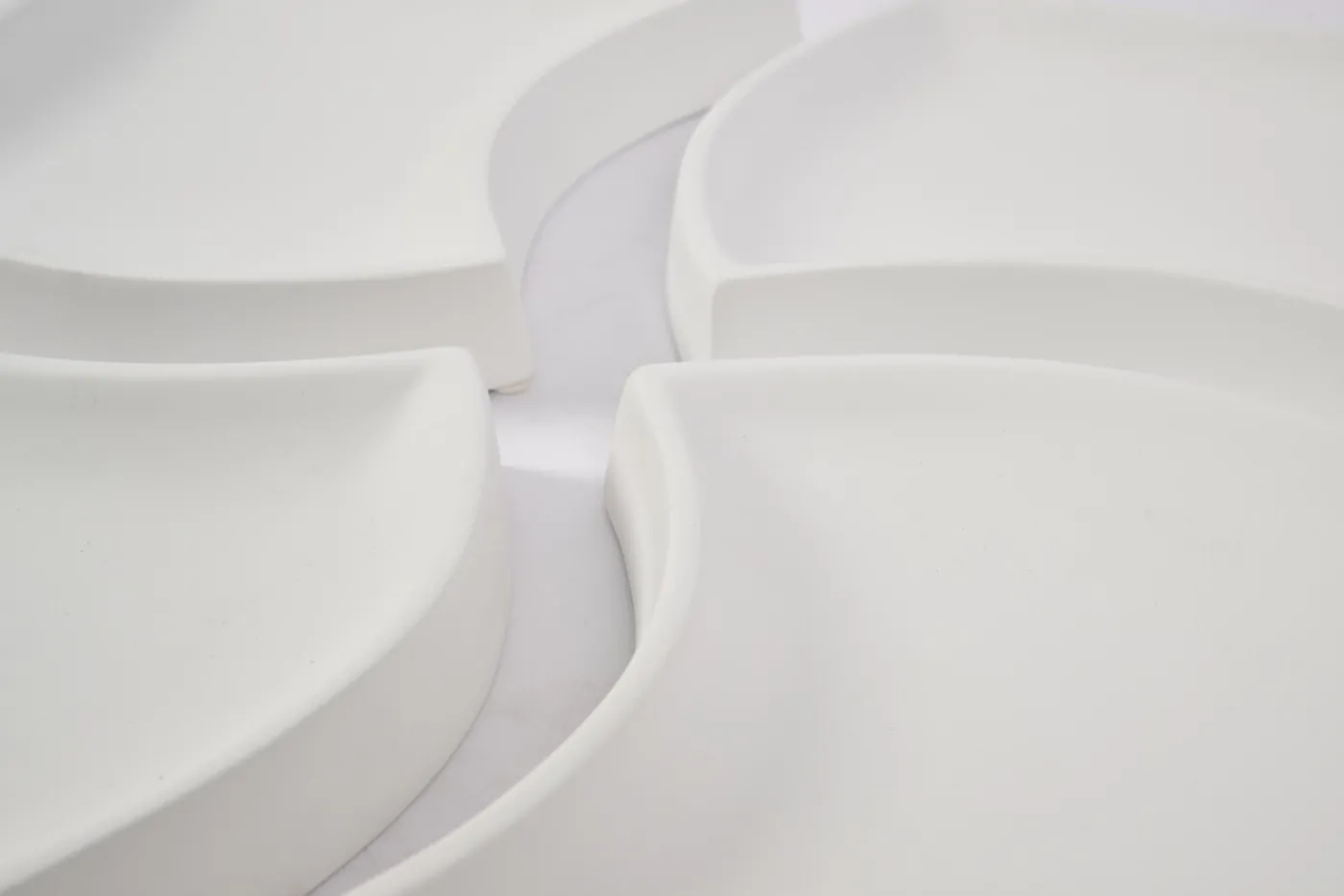 Plats|Plats<Flamant YUNI, coupe, céramique, , set de 4 Blanc