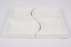 Plats|Plats<Flamant YUNI, coupe, céramique, , set de 4 Blanc