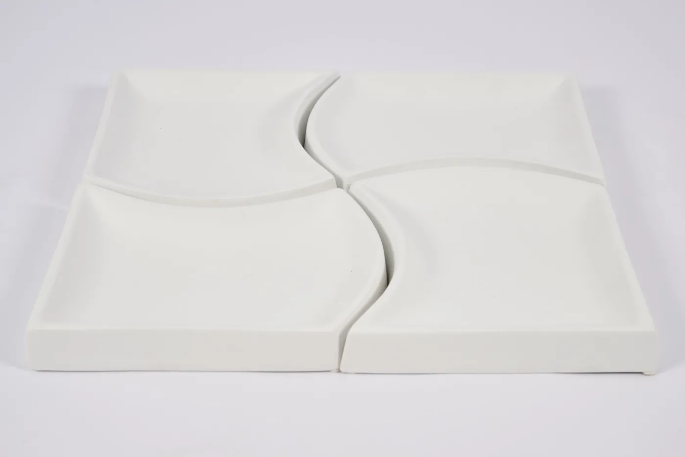 Plats|Plats<Flamant YUNI, coupe, céramique, , set de 4 Blanc