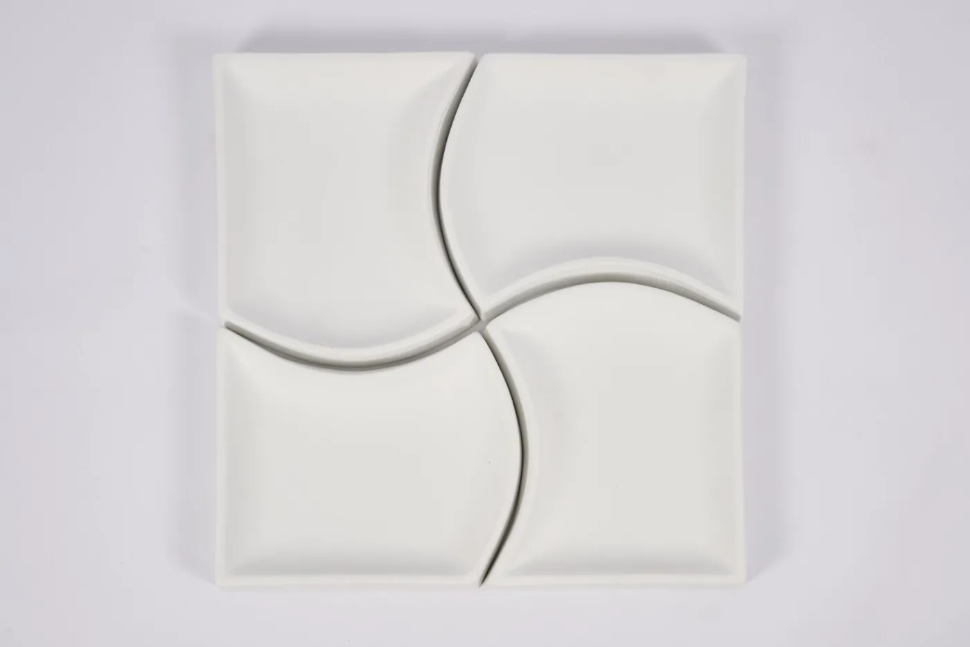 Plats|Plats<Flamant YUNI, coupe, céramique, , set de 4 Blanc