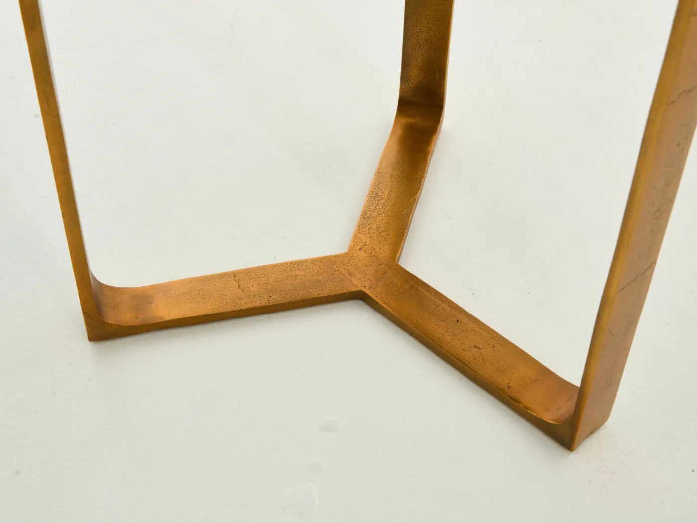 Tables D’Appoint & Consoles|Tables D’Appoint & Consoles<Flamant ZOE, bout de canapé, marbre et métal, ronde Or